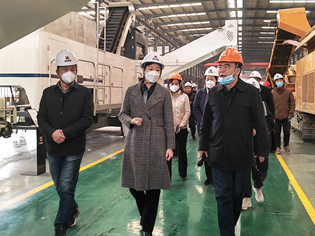 滎陽市市長一行蒞臨鄭州芭乐视频IOS下载視察工作